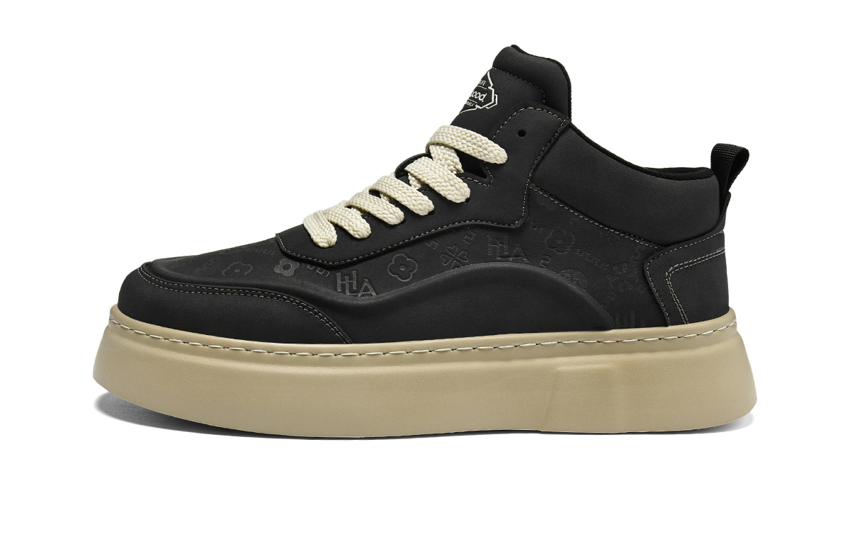 

HLA Мужские скейтбордские кроссовки мид-топ Ecru/Black/Khaki - хаки (на флисовой подкладке), цвет Khaki (Fleece-Lined)