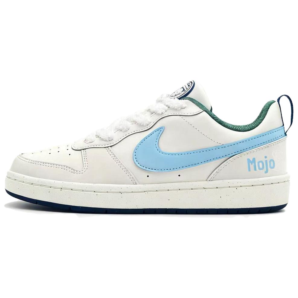 

Nike Court Borough Cream Bobo нескользящие устойчивые к истиранию низкие детские скейтбординг кроссовки milk white kids'