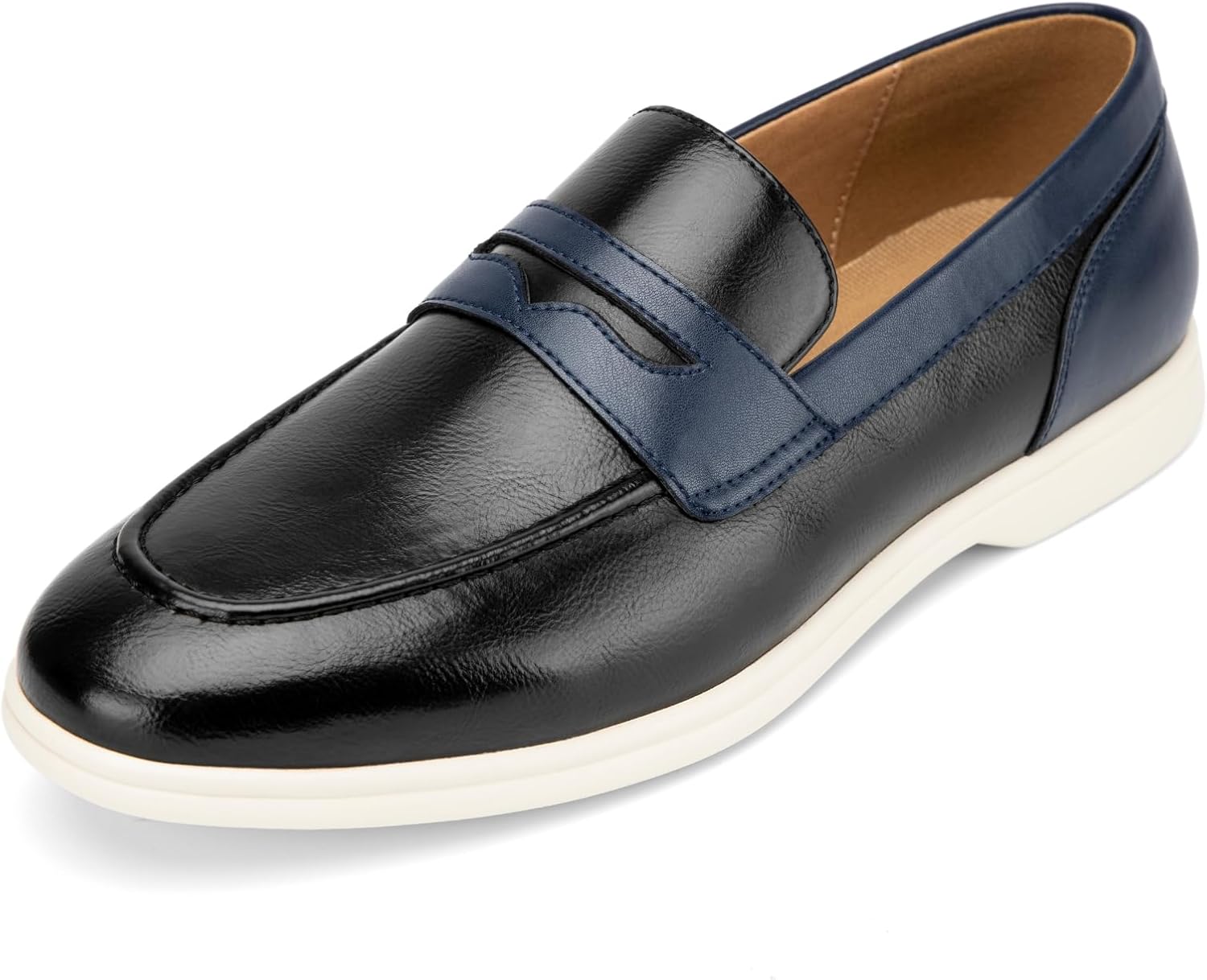 

Мужские лоферы Meijiana из натуральной кожи, мокасины на бедне, замшевые туфли, легкие и дышащие, с резиновой подошвой, стильные мужские лоферы, черный