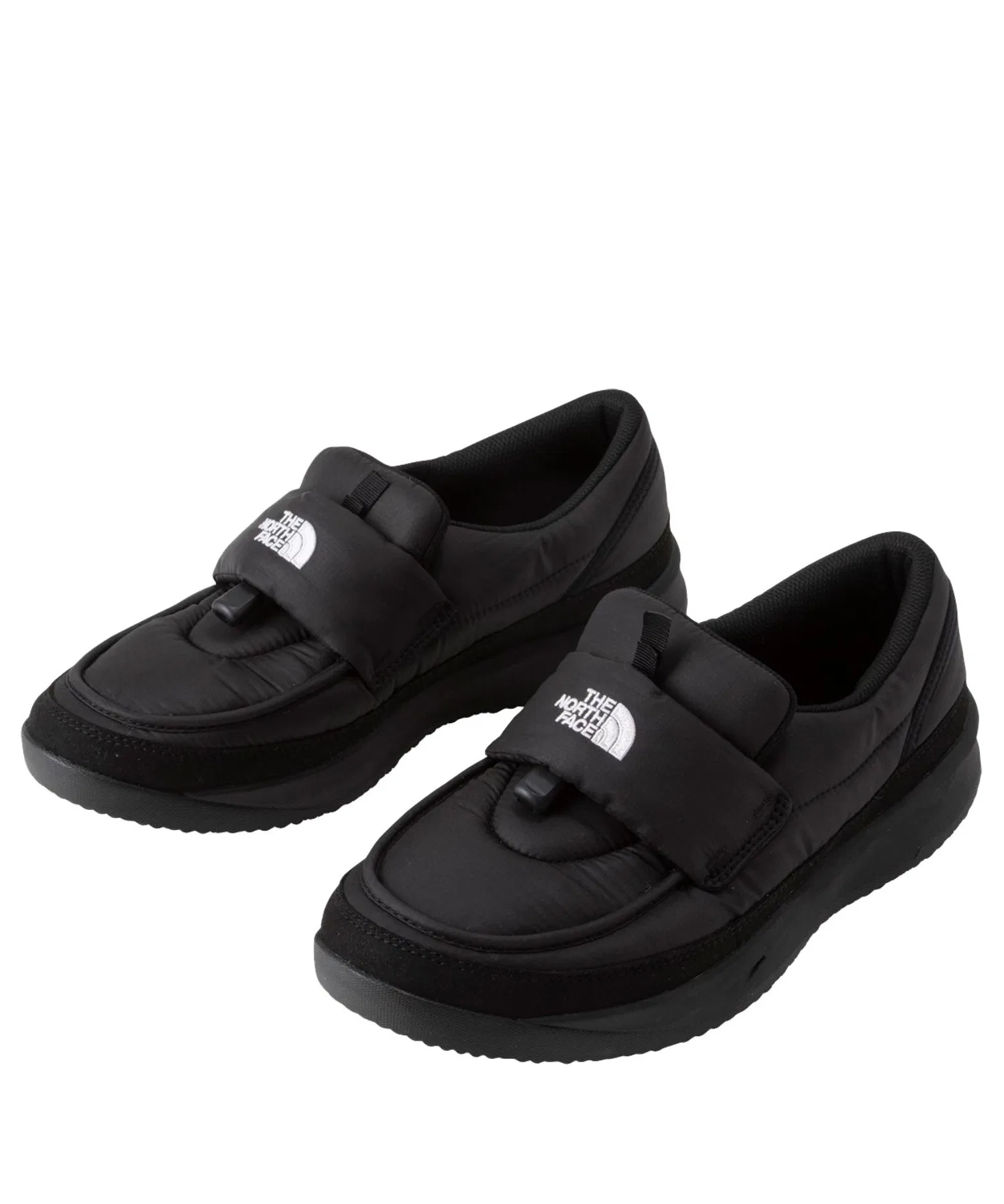 Мужские утеплённые кроссовки THE NORTH FACE Nuptse Loafer чёрные — фото 2