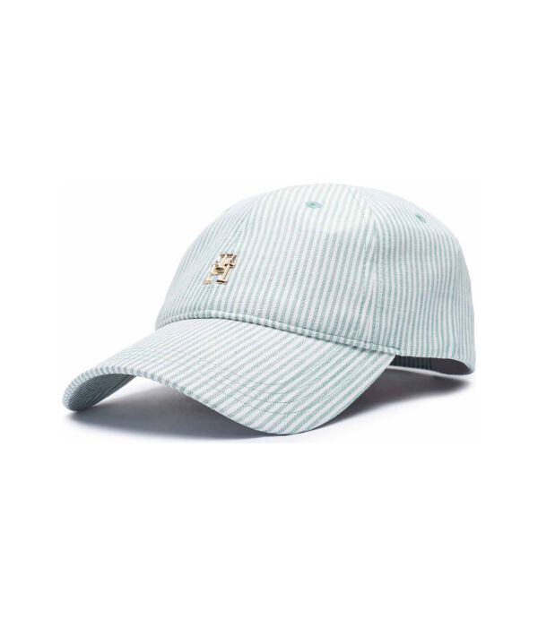 

Льняная бейсболка Tommy Hilfiger, зеленый