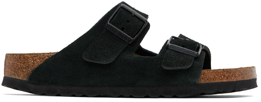 Узкие сандалии Arizona Soft Footbed Birkenstock, черный