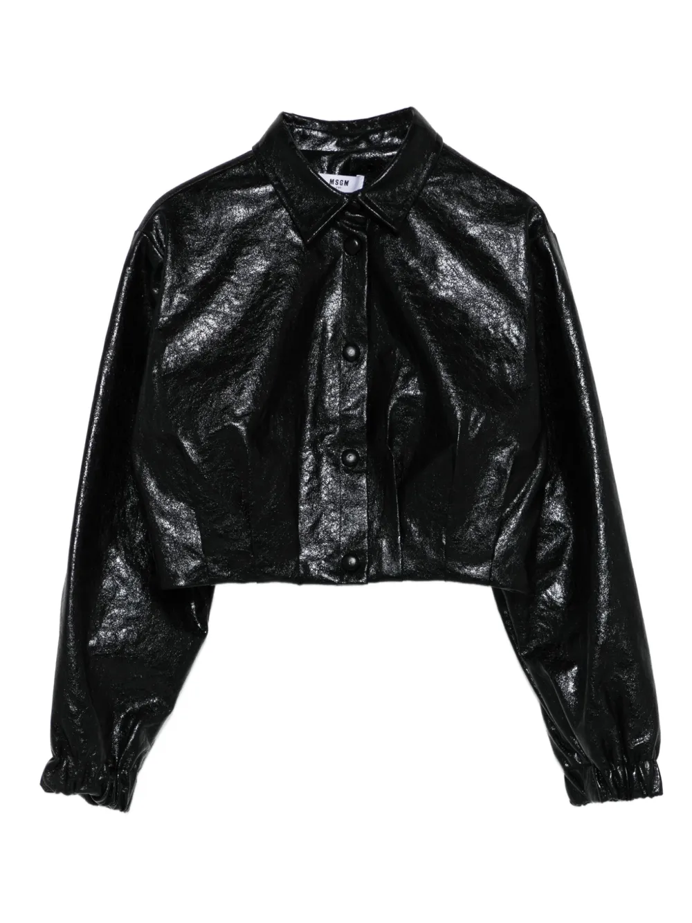 

Рубашка на кнопках Msgm Kids, черный