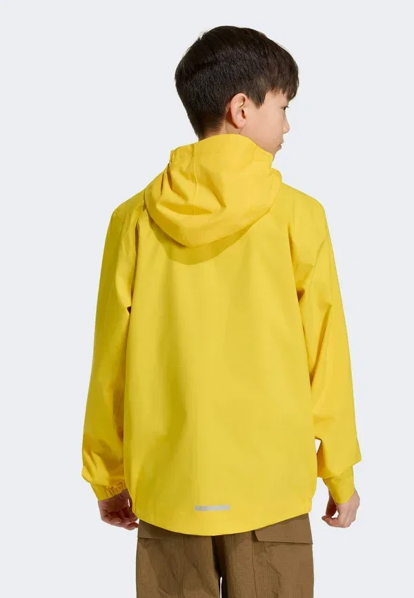 Куртка дождевик Adidas Terrex K mt 2l, утилитарный желтый — фото 2