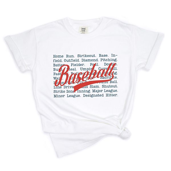 

Футболка с принтом Baseball words stacked Simply Sage Market, White, Белый, Футболка с принтом Baseball words stacked Simply Sage Market, White