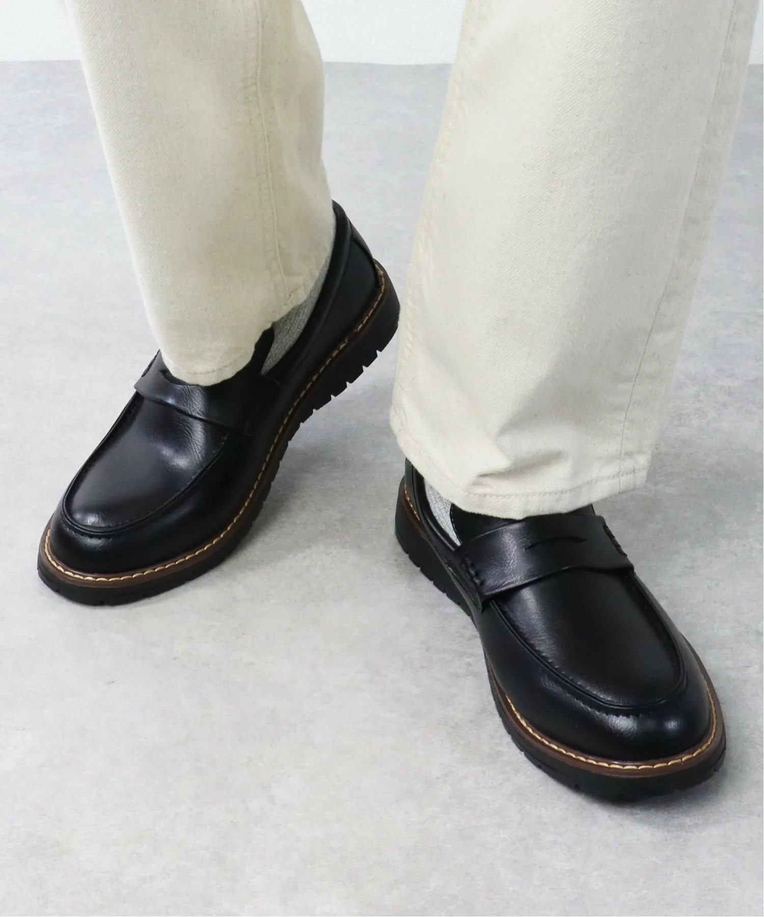 Мужские офисные повседневные лоферы с монетоприемником 6343 Dedes, black — фото 2