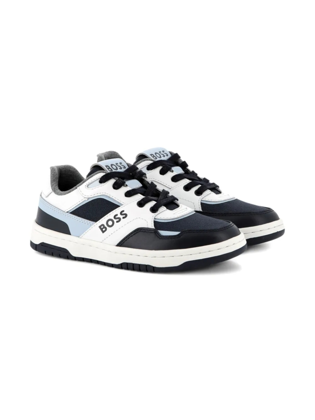 

BOSS Kidswear кроссовки со вставками, белый