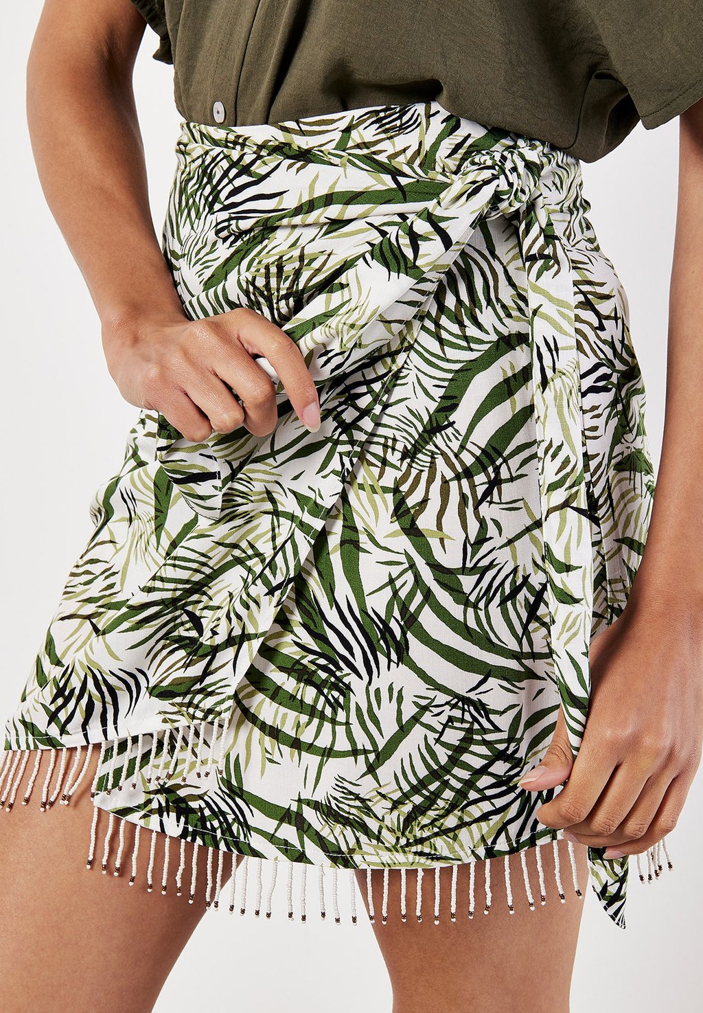 

Юбка А-силуэта Wrap skirt Apricot, бежевый