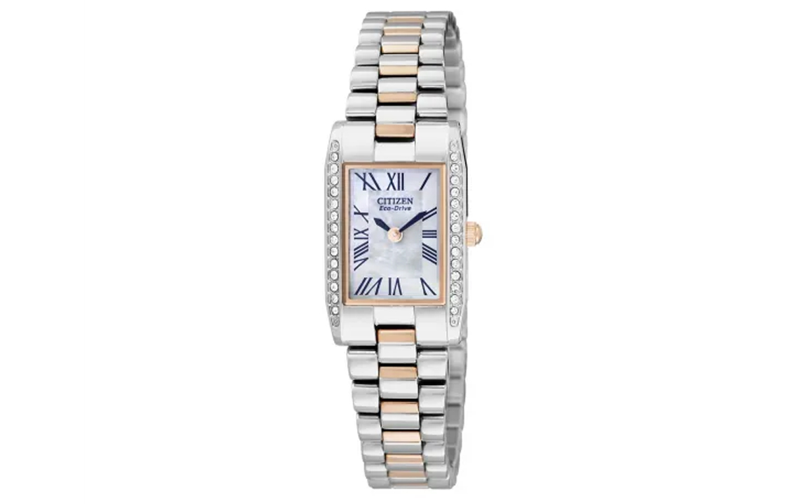 

CITIZEN Часы Ecology Drive Collection Solar Quartz Movement Stainless Steel Strap Watch Women's Watch White Dial