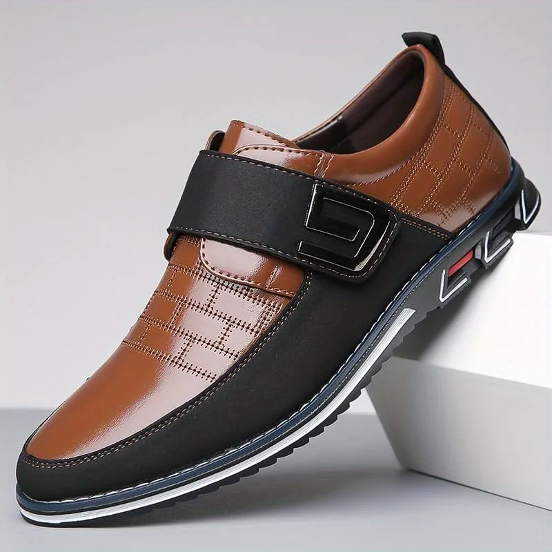 Men's lace-up Business Casual Shoes - Shock-Absorbing Insole, Anti-Slip Rubber Sole - Simple and Professional Style. Suitable for Offices, Events, and Travels - for Daily use and Weddings Clolinde, коричневый — фото 2