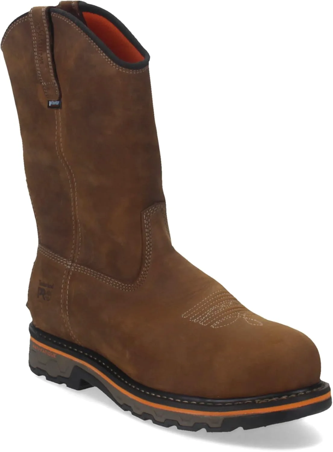 Мужские рабочие ботинки Timberland PRO, модель True Grit с композитным носком, без шнурков, коричневый