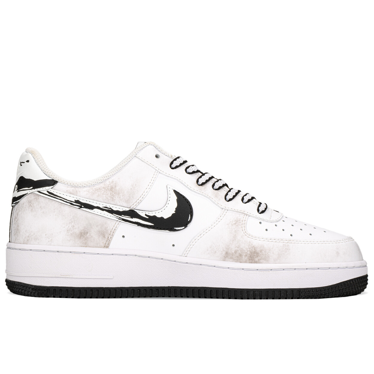 

Кроссовки Nike Air Force 1 Skateboard Shoes Men Low-Top Black White, Черный, Кроссовки Nike Air Force 1 Skateboard Shoes Men Low-Top Black White