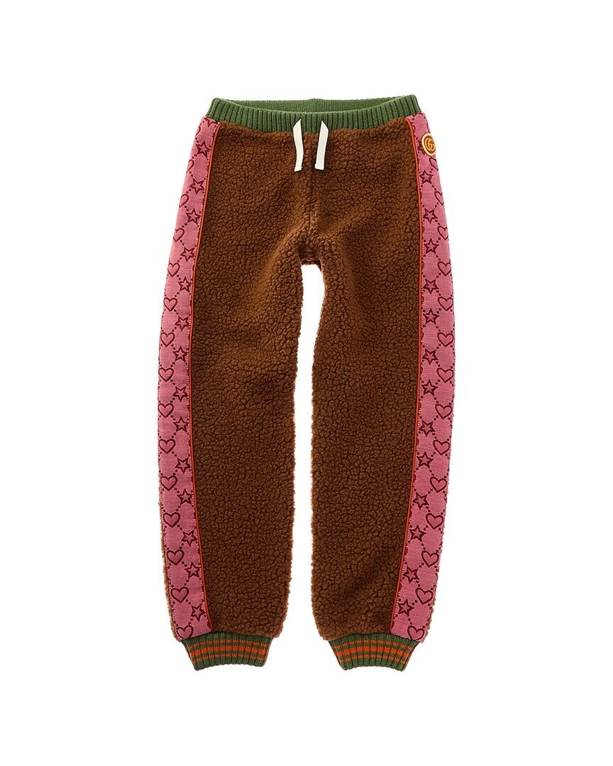 

Брюки Gucci из смесовой шерсти, коричневый