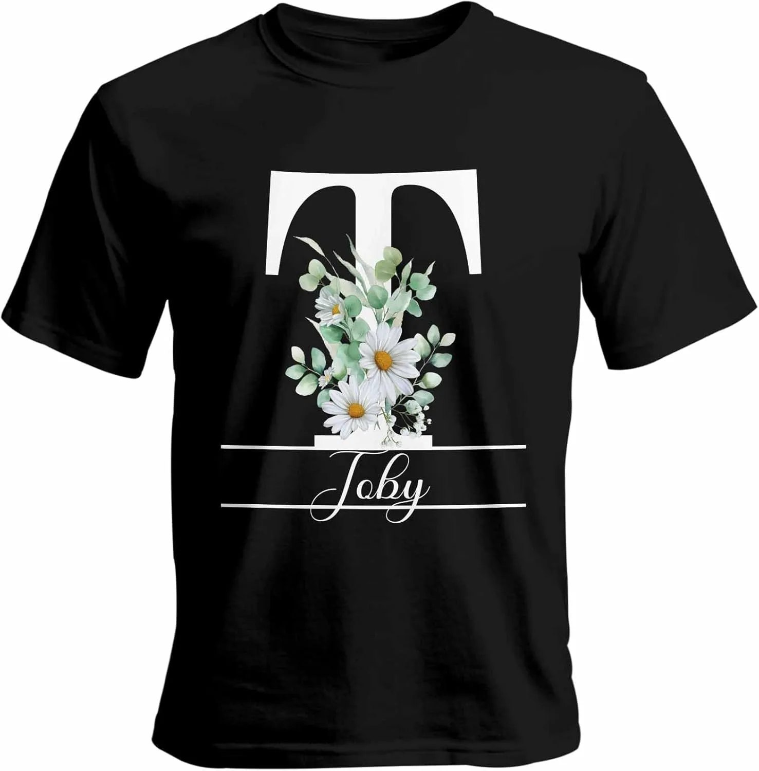 

Футболка с именем или текстом Daisy T, Unisex, Cotton, Round Neck Vaxbryntel