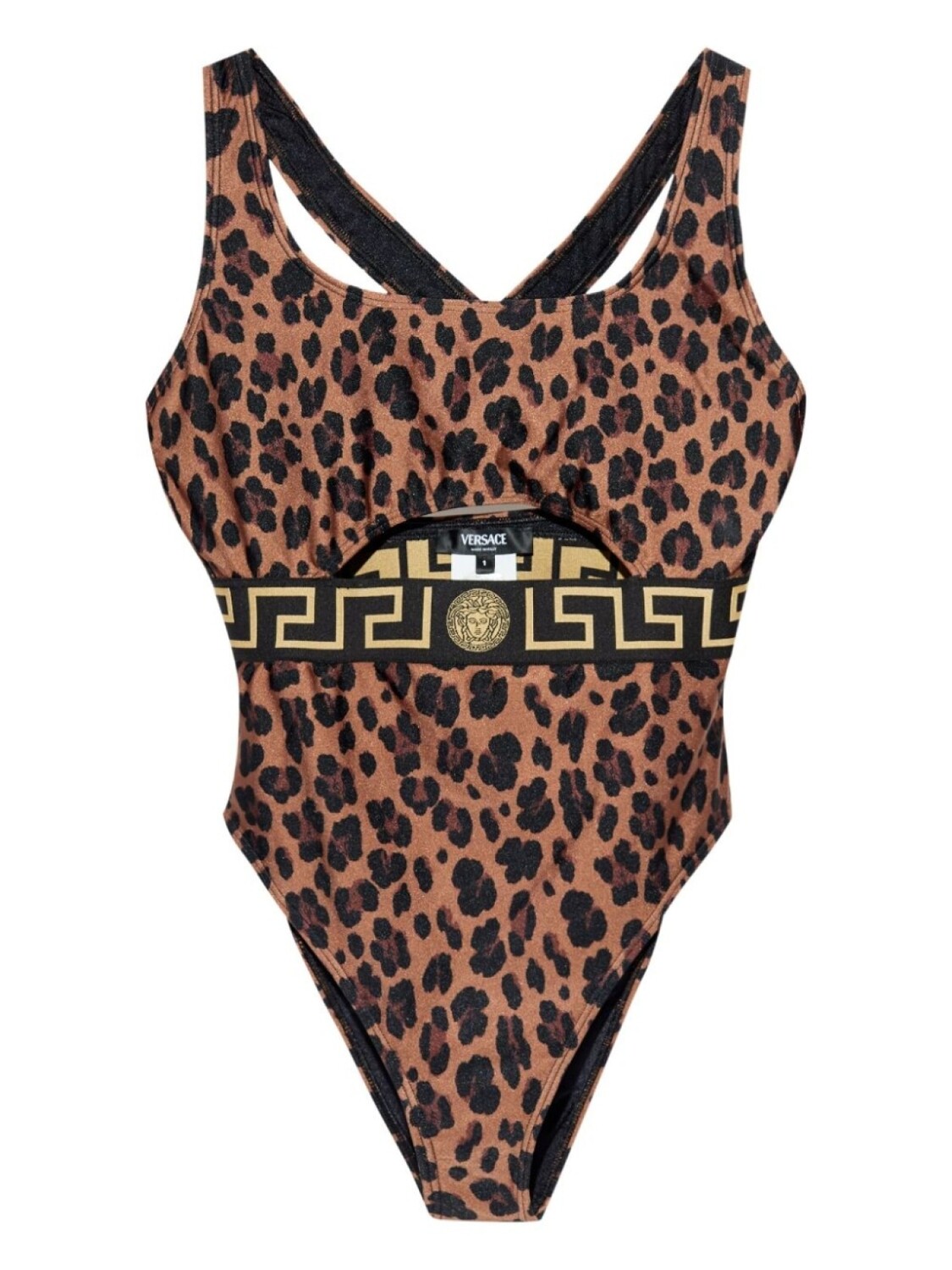 

Versace цельный крой с отделкой Greca, нейтральный цвет