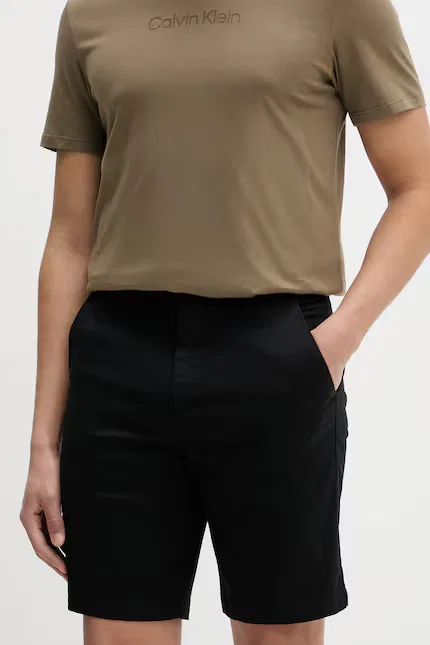Шорты мужские из эластичного хлопка Calvin Klein, черный