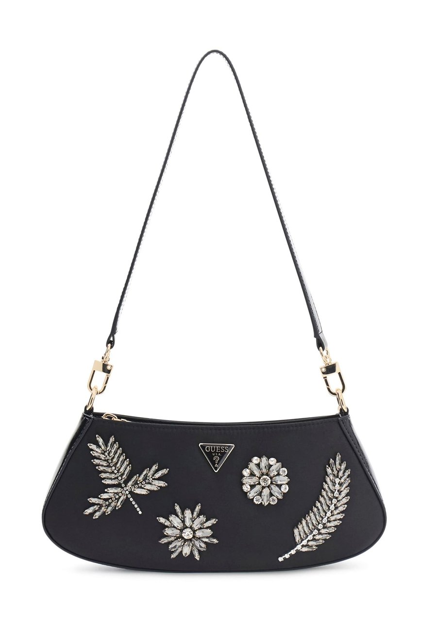 

Сумка Guess ELSIE JEWEL-APPLIQUÉ SCHULTERT, Schwarz/Black