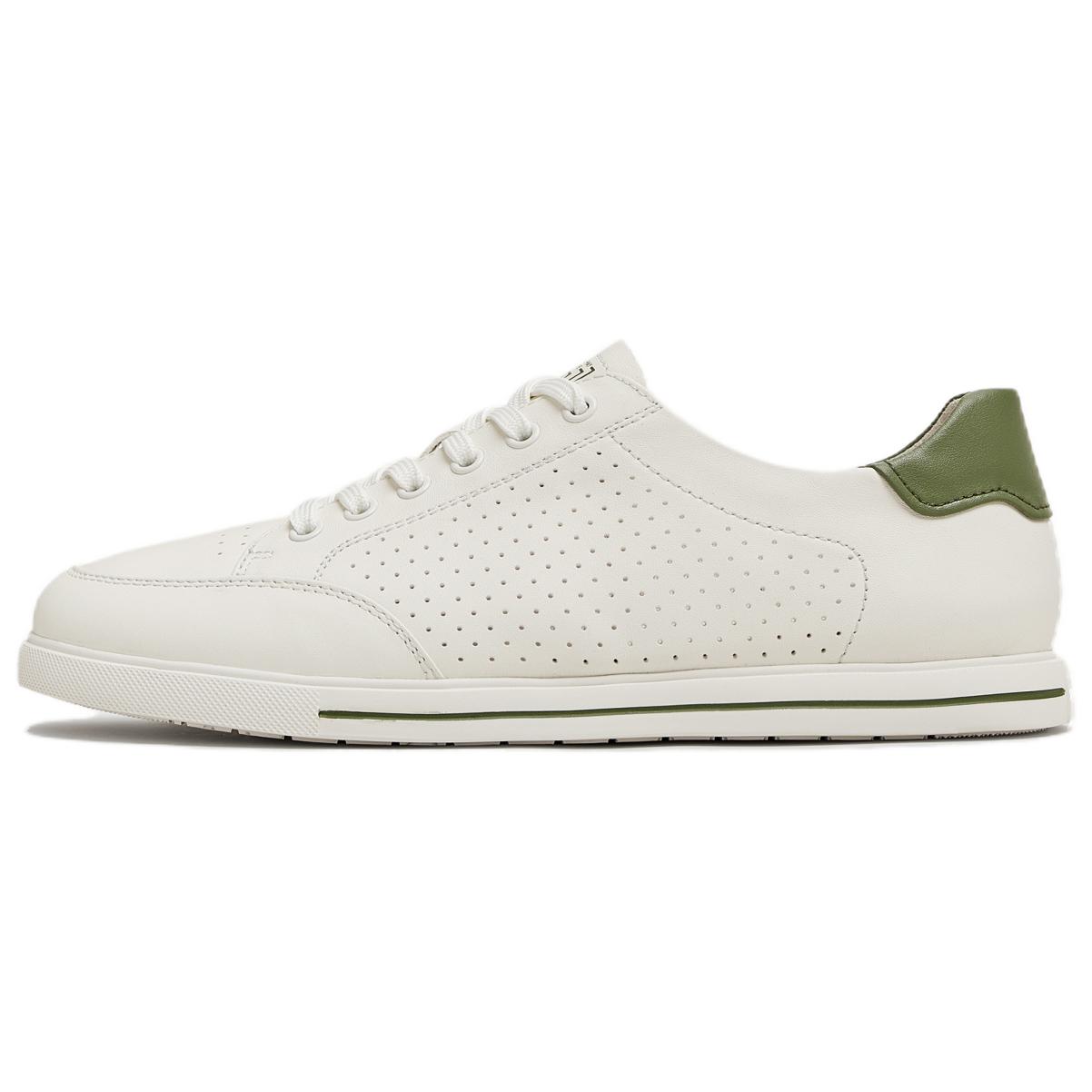 

TATA Низкие повседневные кроссовки мужские бело-зеленые, цвет White/Green