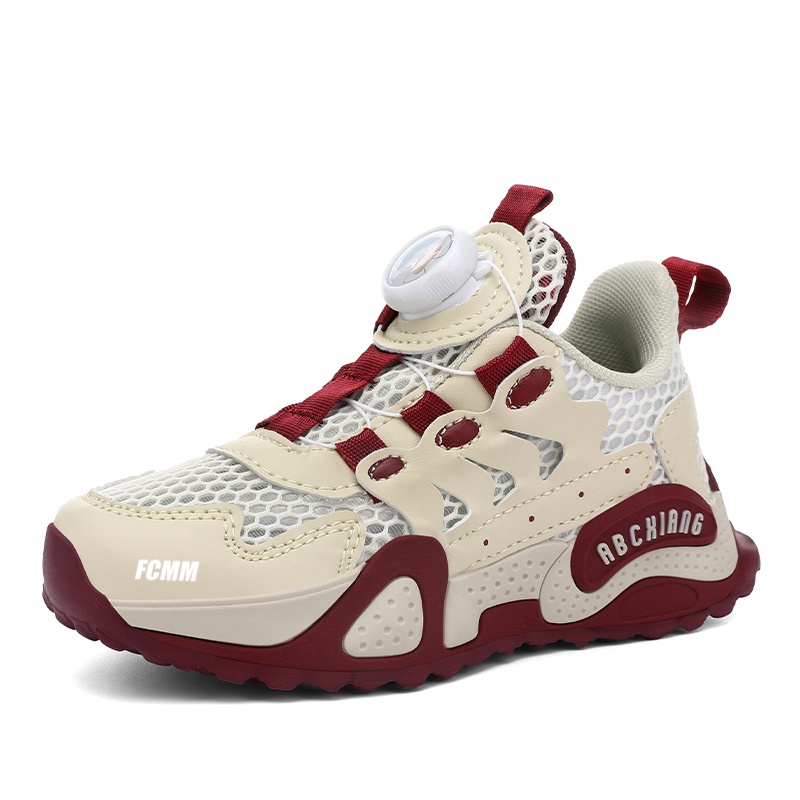 

Противоскользящая и дышащая повседневная обувь для детей FCMM, бежевый/красный