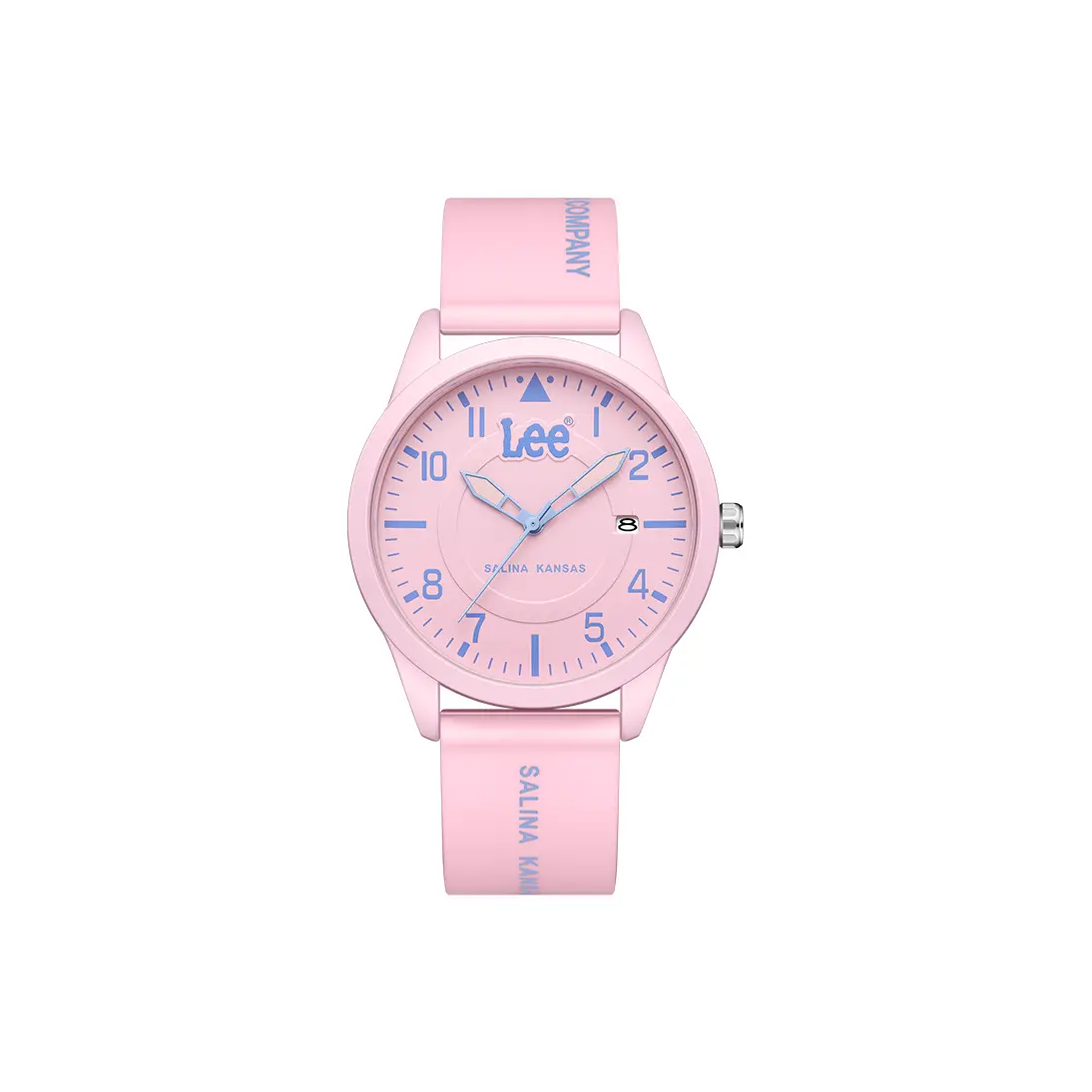 

Lee Часы наручные кварцевые с силиконовым ремешком белый циферблат unisex для дня рождения одноклассника к школьному сезону в коробке