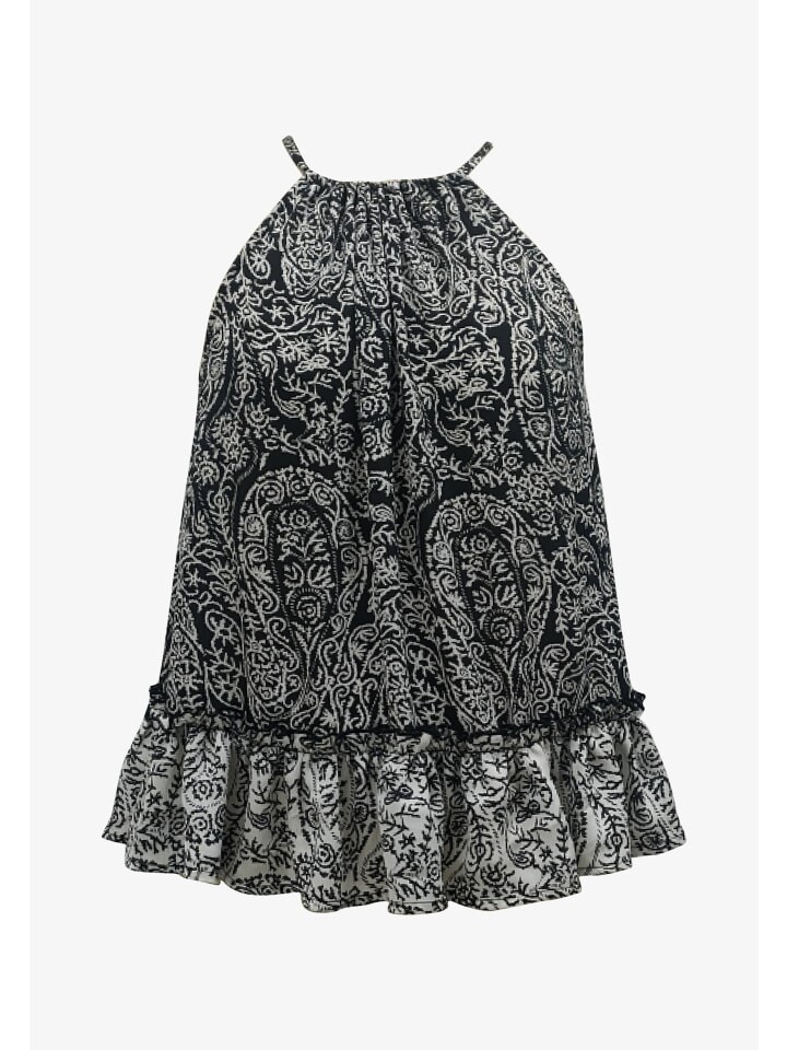 

Топ GINI LONDON Spaghettiträger Gini Peplum, черный