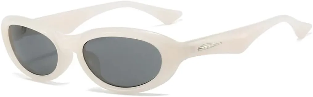 

Солнцезащитные очки в форме «кошачий глаз» с овальной оправой и заклепками, прямоугольной формы, для женщин и мужчин, защита от УФ-излучения UV400 TVTBBVV, 19637-c4