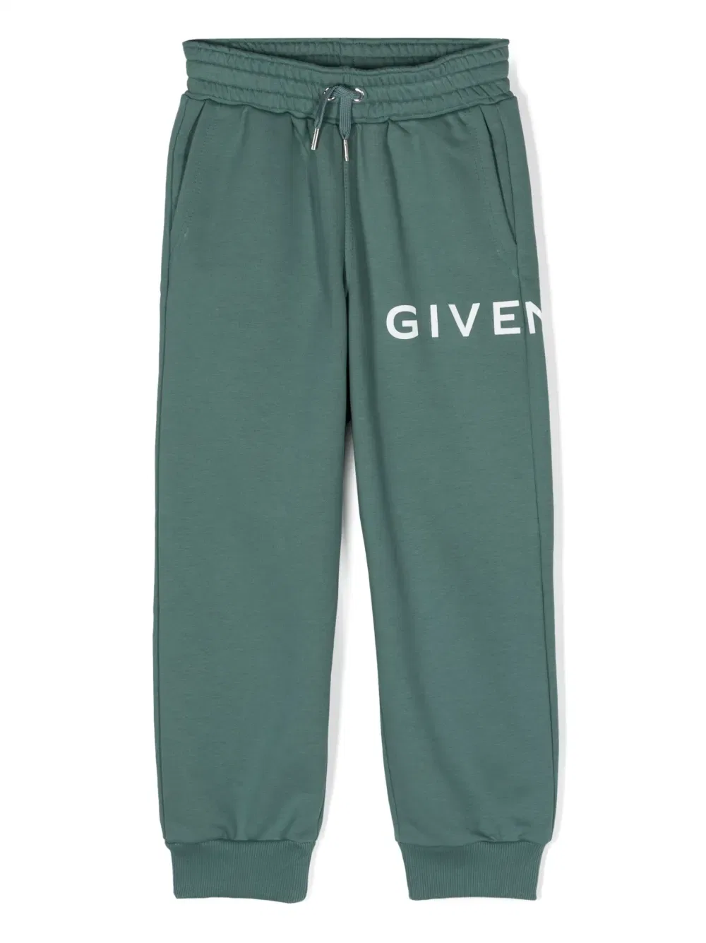 Спортивные брюки из флиса с логотипом Givenchy Kids, зеленый