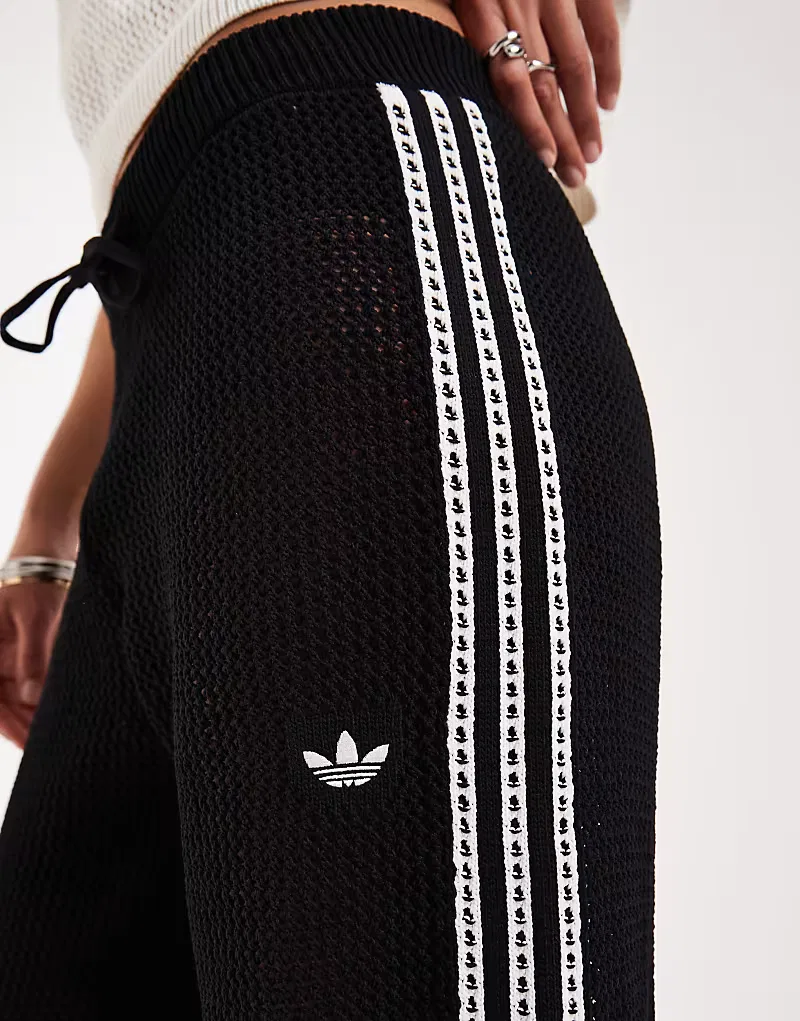 Вязаные спортивные брюки Adidas Originals, черный — фото 2