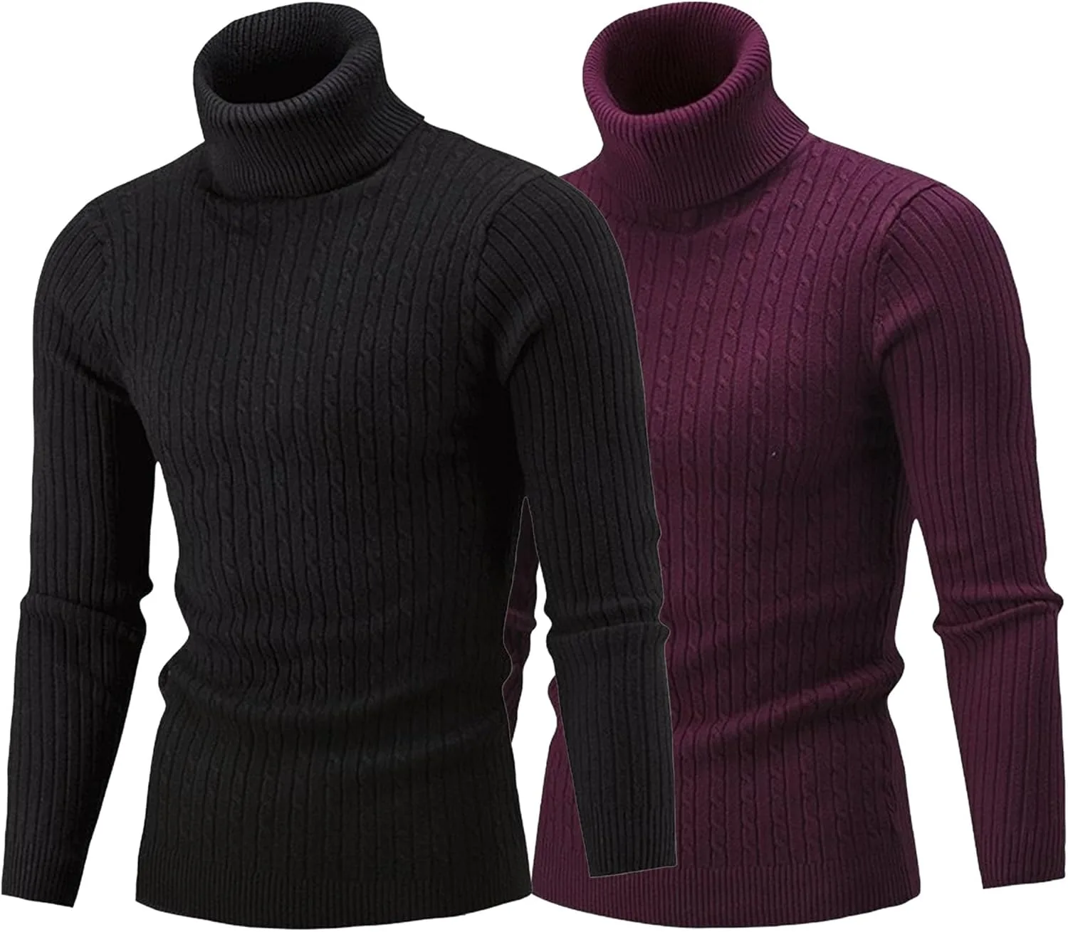 

Мужской свитер-водолазка Maiyifu-GJ, мягкий, облегающий, легкий