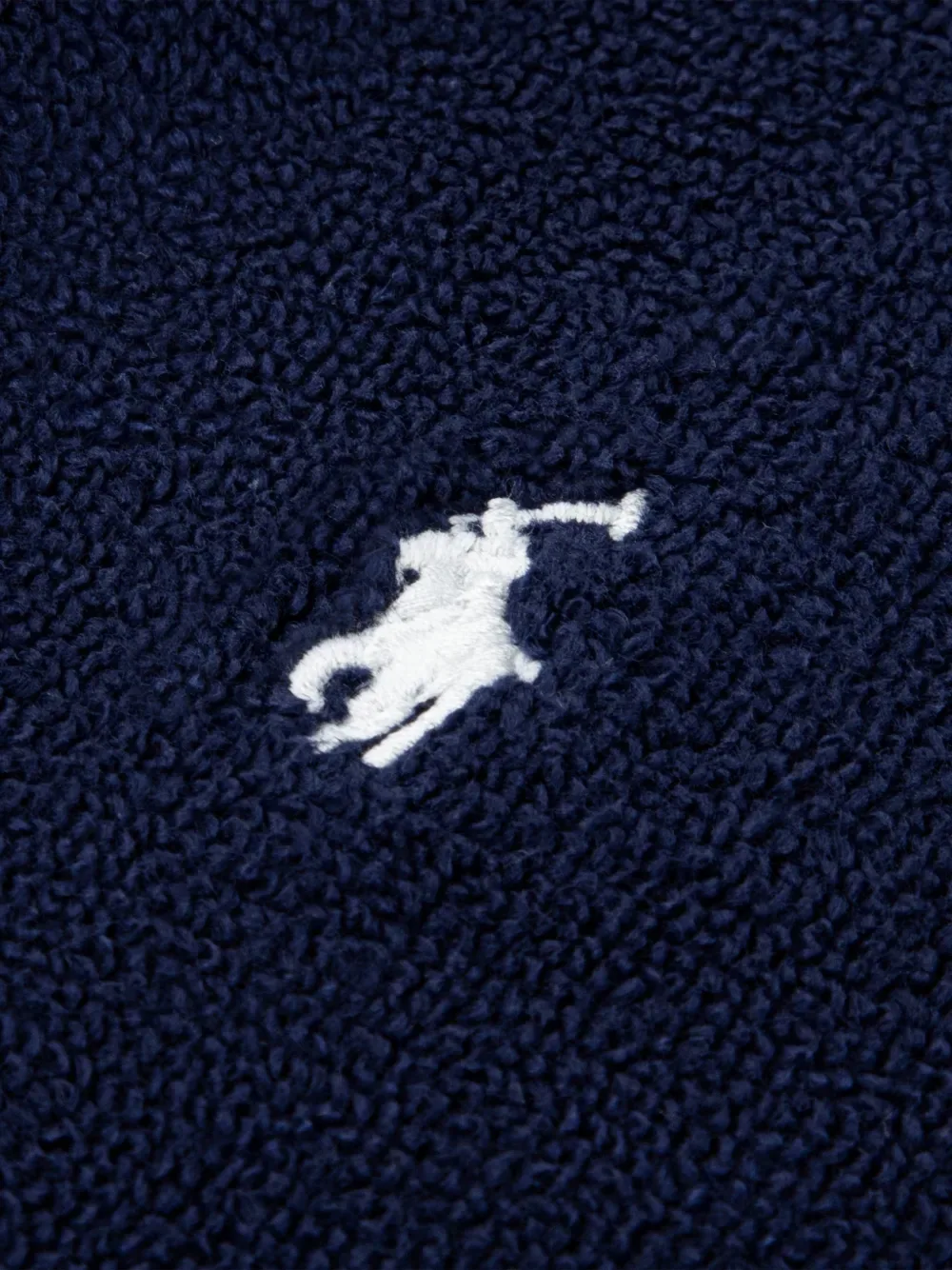 Халат с капюшоном и поясом POLO RALPH LAUREN KIDS, синий — фото 4