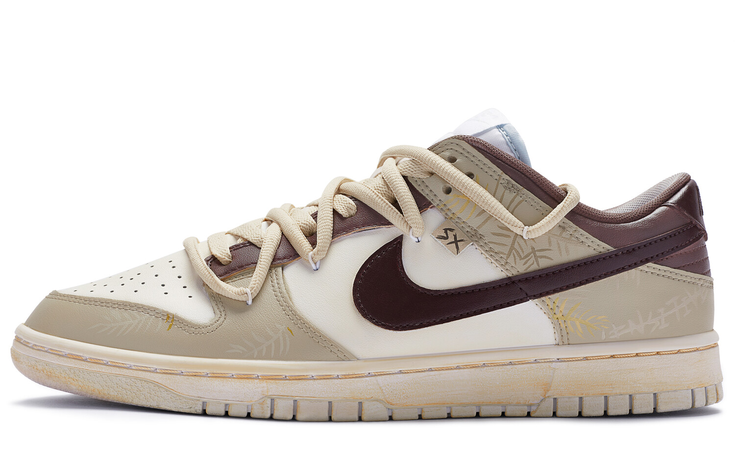 

Кроссовки Nike Dunk Skateboard Shoes Men Low-Top Beige Brown