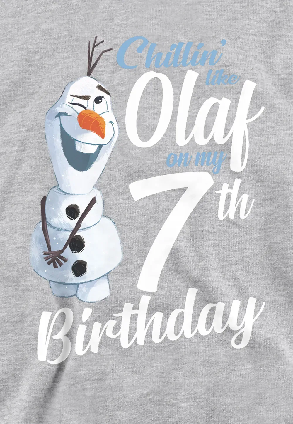 Детская худи Disney Frozen Chillin Like Olaf, серый — фото 2