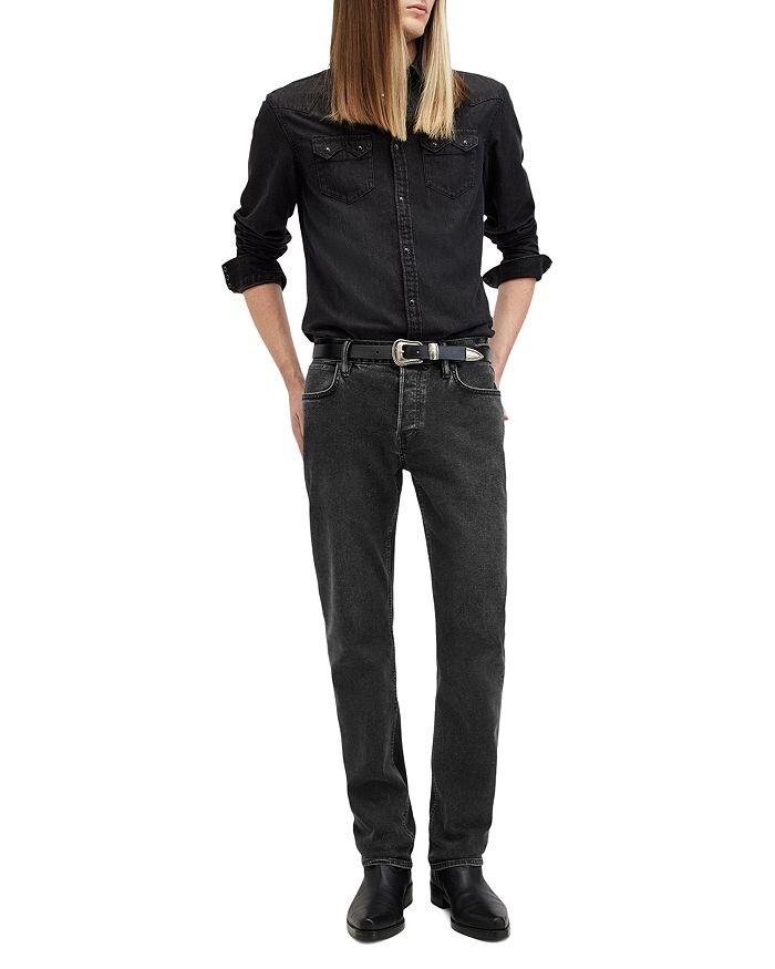 

Джинсы стандартного кроя ALLSAINTS Iggy черного цвета, черный