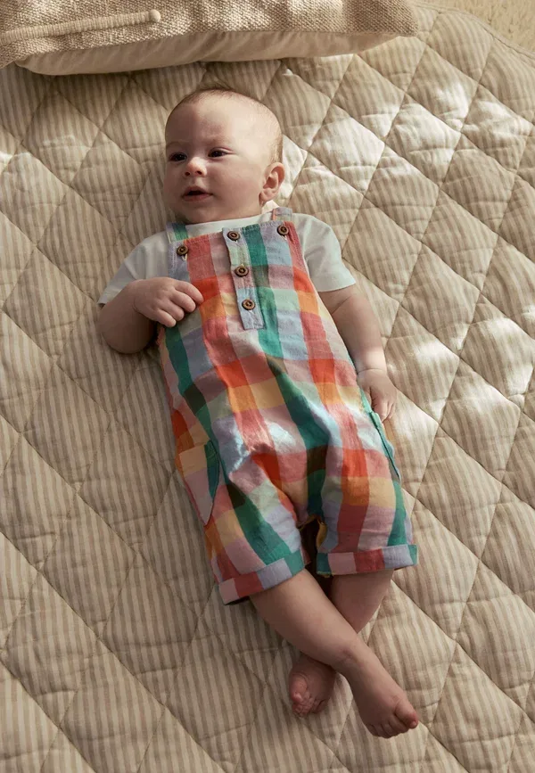 Комплект Regular fit set body Next, bright multi colour check, яркая разноцветная клетка