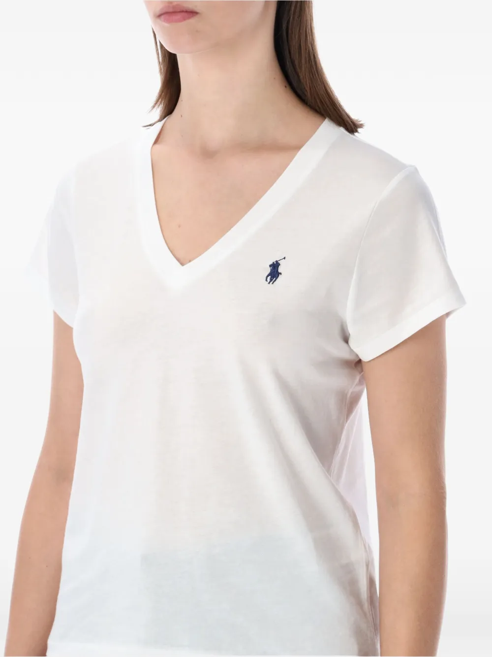 Футболка с V-образным вырезом Polo Ralph Lauren, белый — фото 3