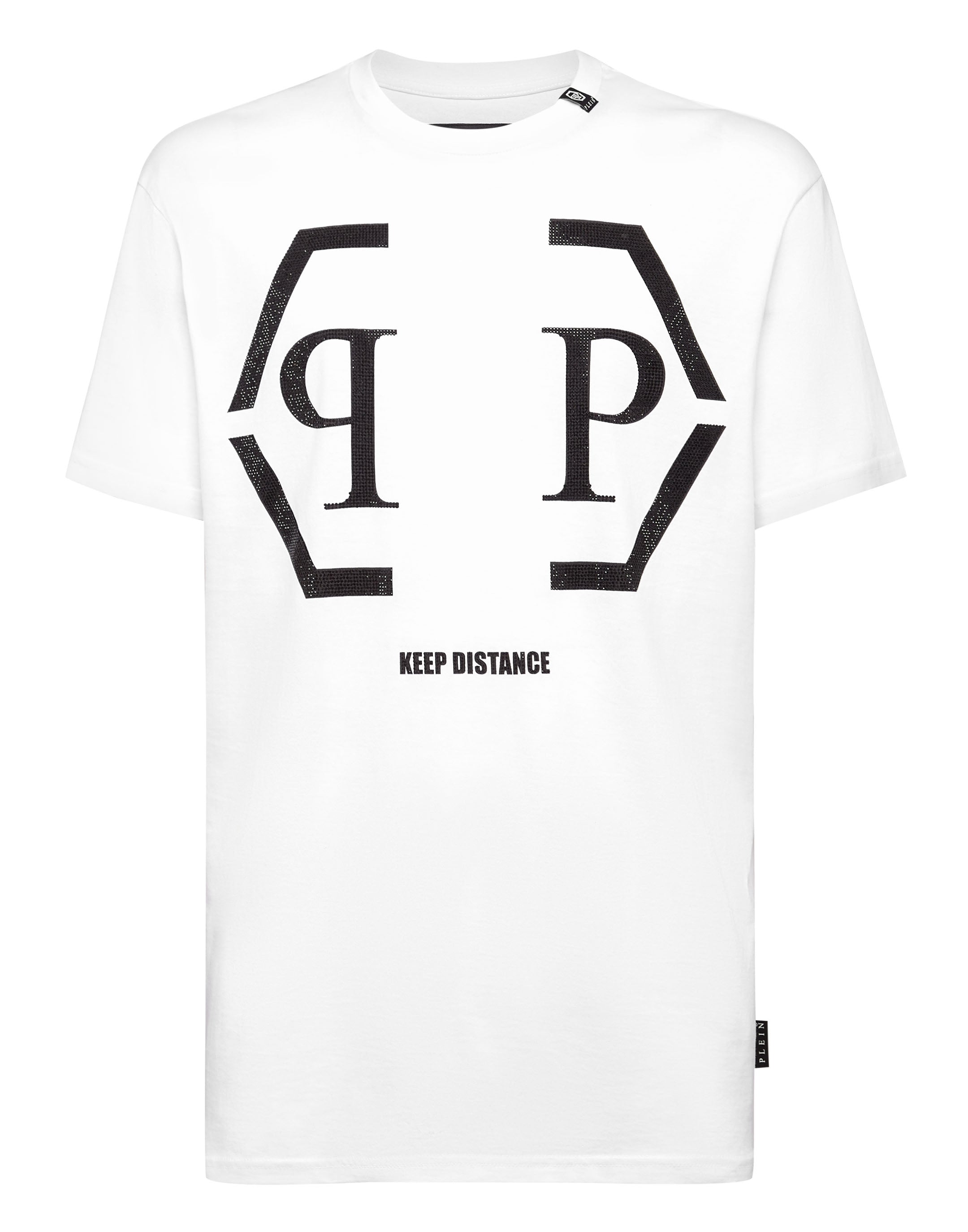 

Футболка с круглым вырезом SS Hexagon PHILIPP PLEIN, белый
