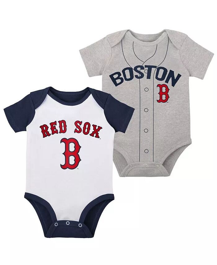 

Комплект из двух боди Little Slugger для мальчиков и девочек белого и серого цвета Boston Red Sox Outerstuff