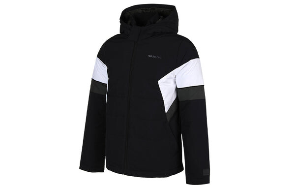 Пуховик adidas neo Colorblock Sports Stay Warm hooded Windproof Down Jacket Black, черный — фото 3
