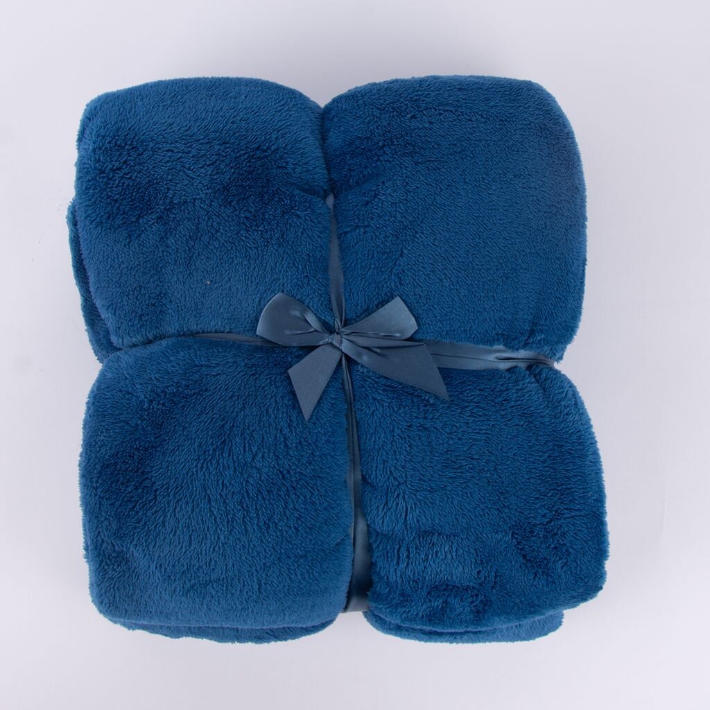 

Одеяло из микрофибры мягкое одеяло TEDDY ржавчина 150х200см Lemetex, синий