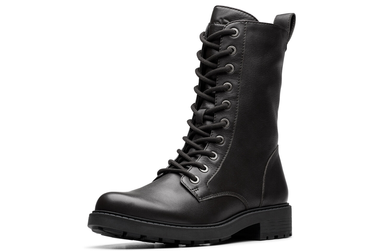 Ботинки женские Clarks Martin высокие на шнуровке, черный — фото 2