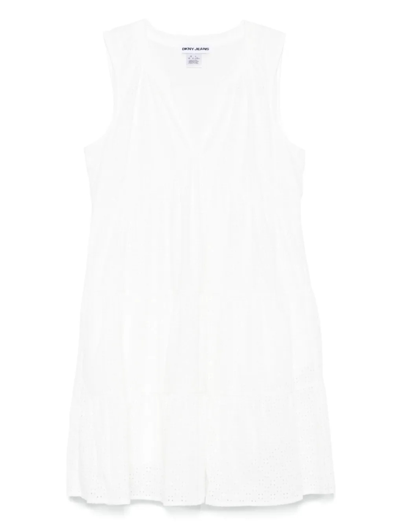 

Платье мини с люверсами DKNY, белый