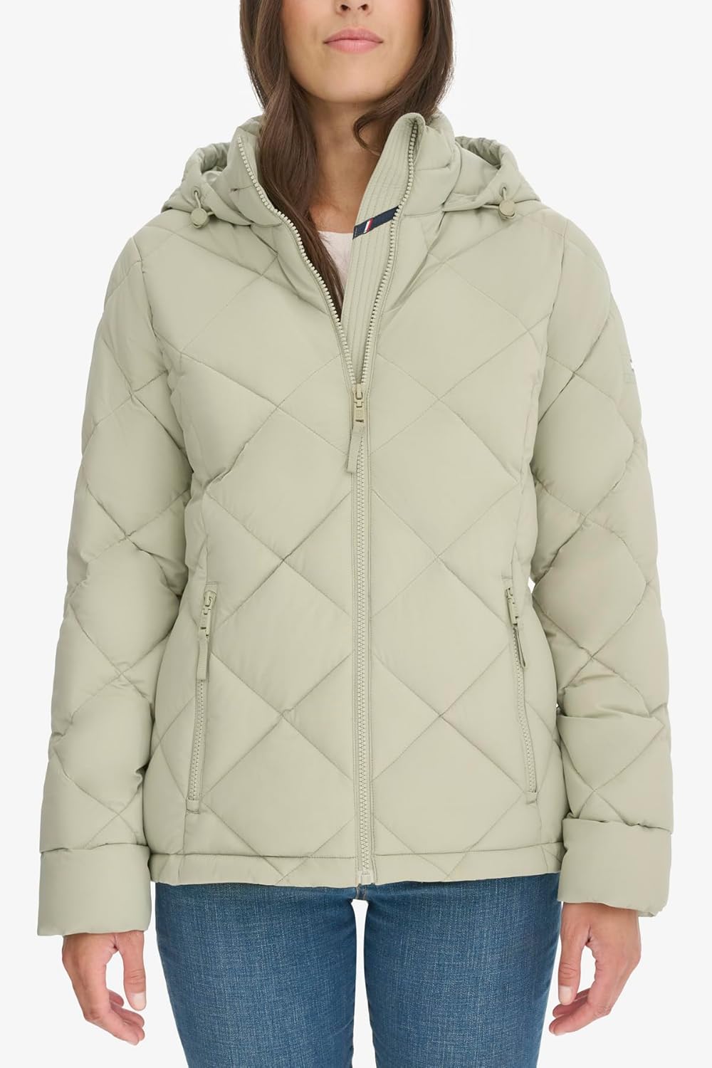 Женская повседневное легкая куртка Tommy Hilfiger, Seagrass — фото 2