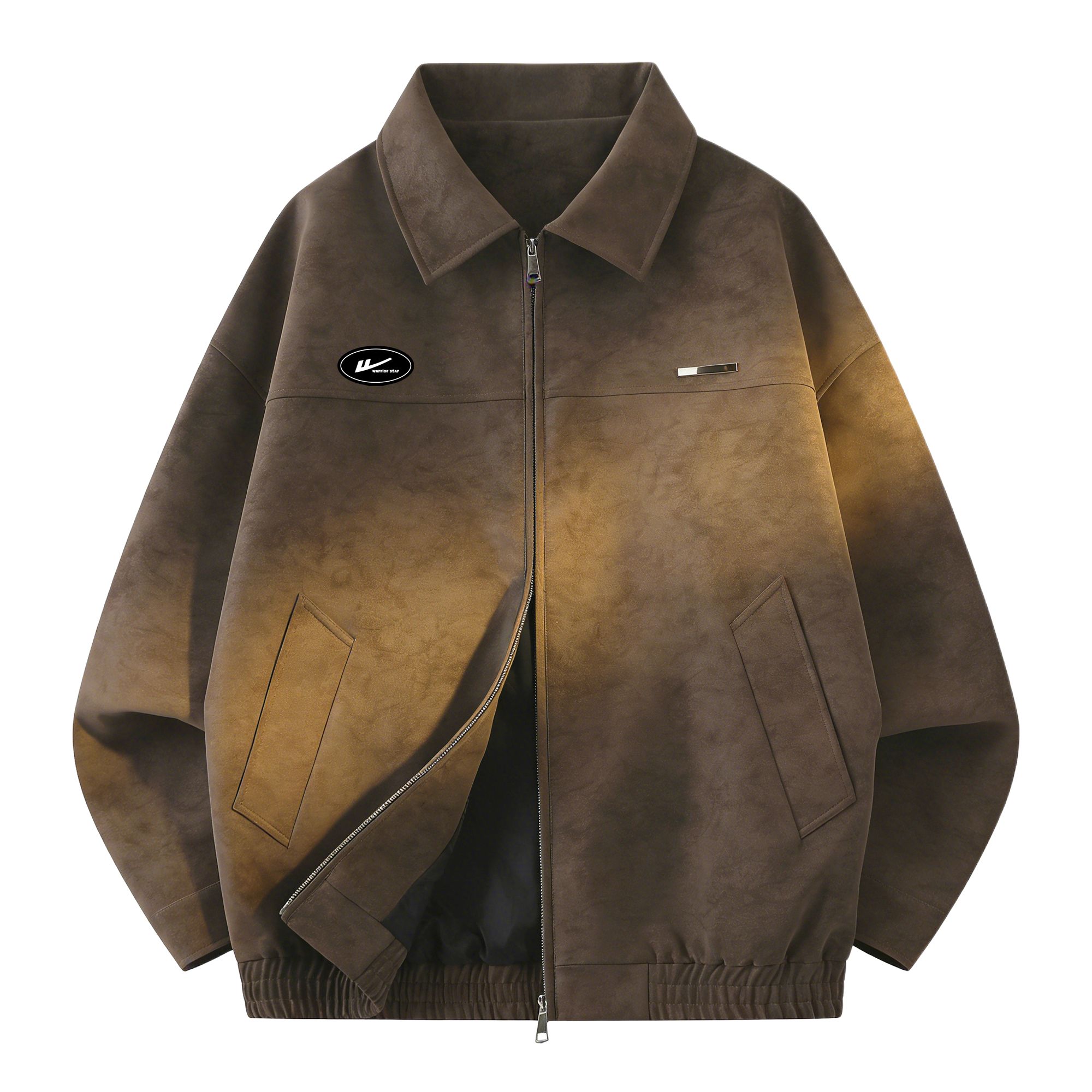 

Куртка женская с воротником стойка утепленная WARRIOR, coffee (diy badge)