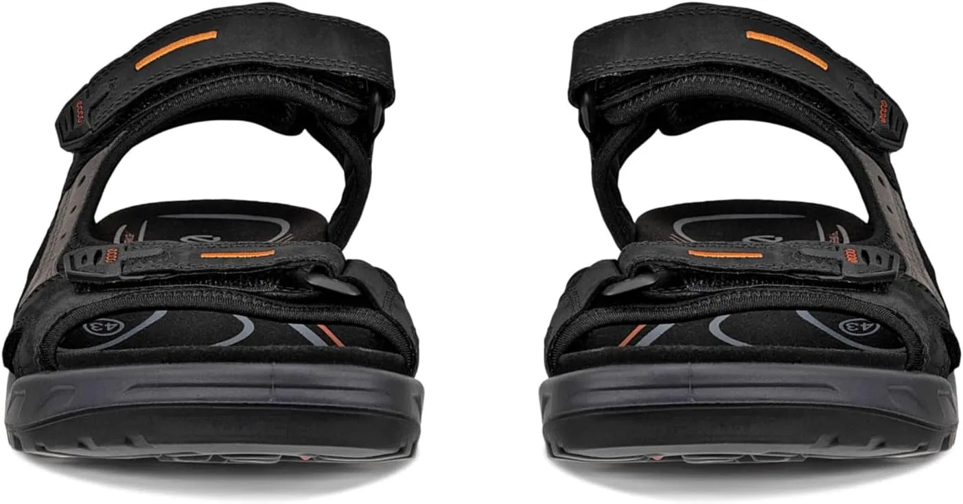 Спортивные сандалии ECCO Black/Mole/Black Oil Nubuck — фото 2