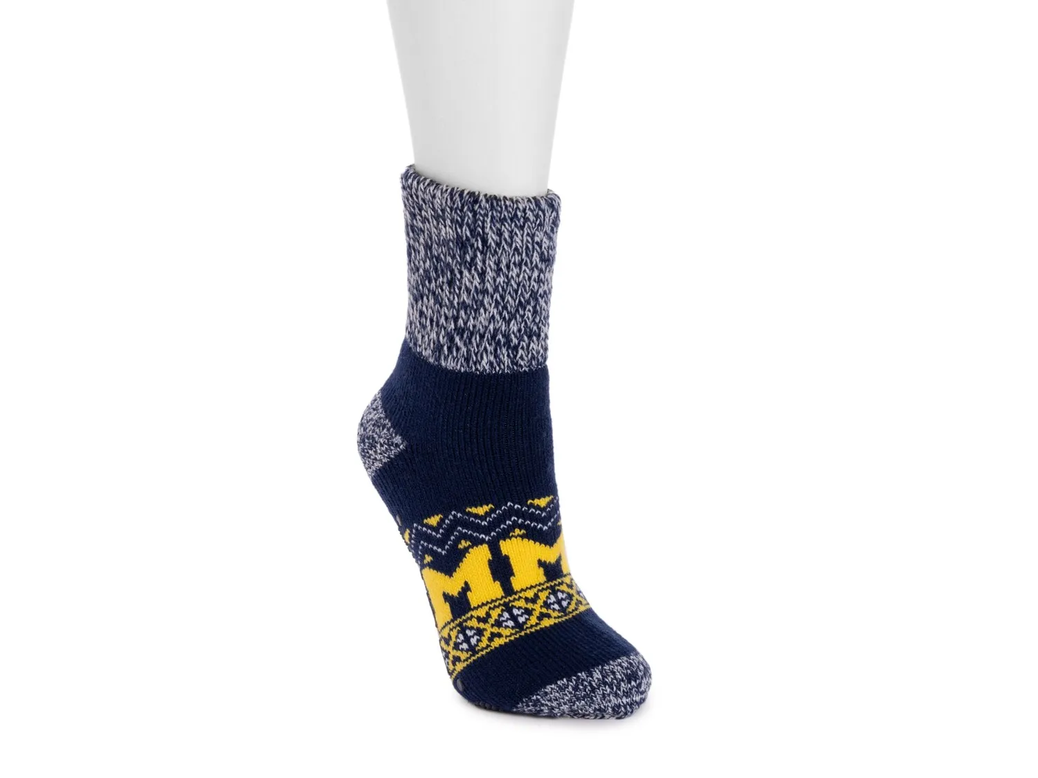 

Носки Game Day Unisex Heat Retainer Short Crew Socks Muk Luks, цвет michigan