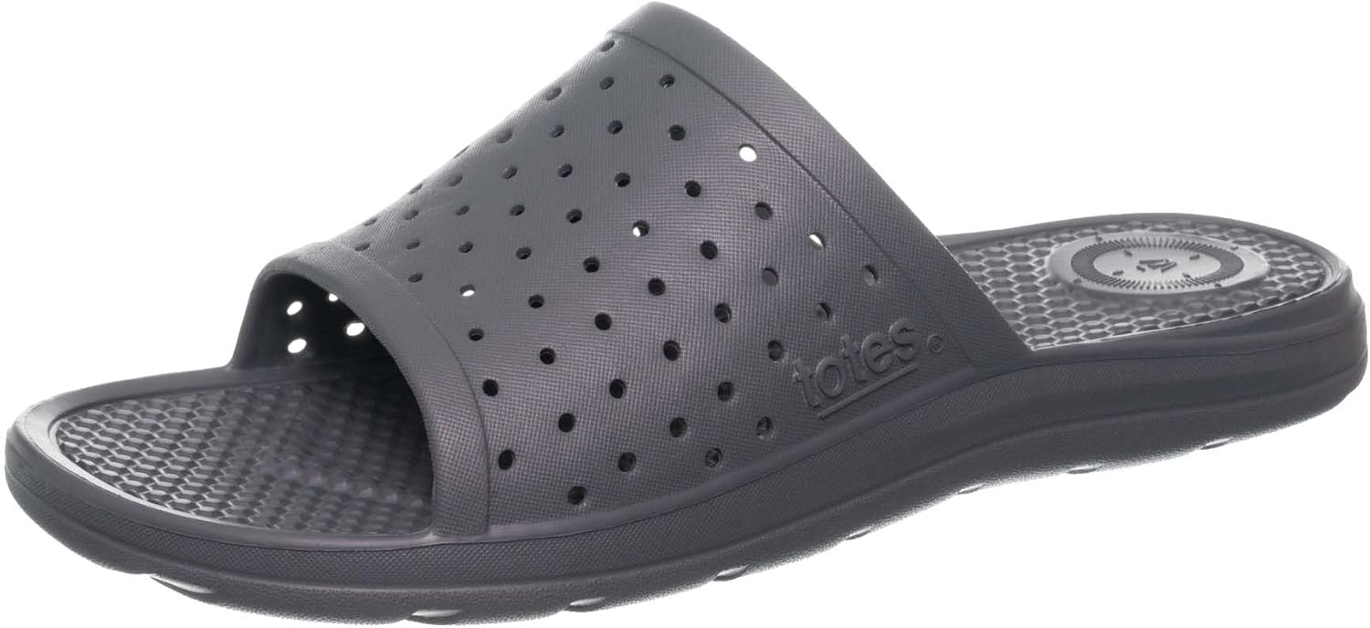 

Легкие водонепроницаемые спортивные сандалии с контурной подошвой totes mens Everywear, Mineral - Perforated