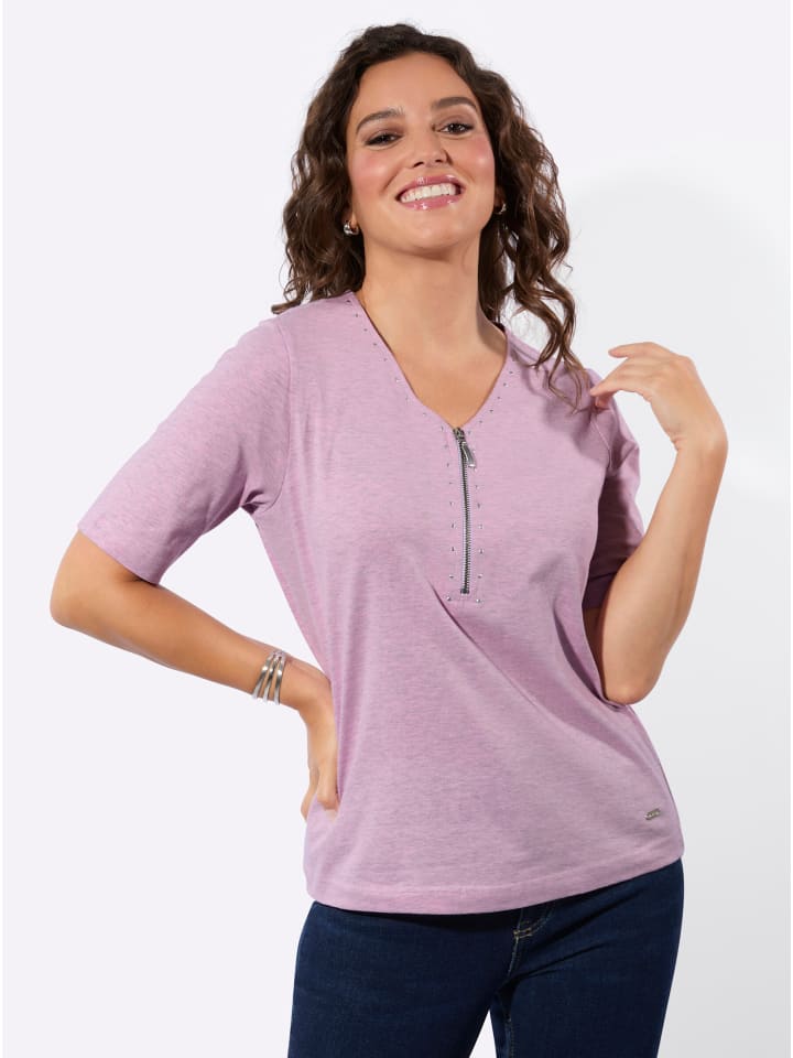 

Рубашка с V-образным вырезом цвета розовый вереск WITT WEIDEN