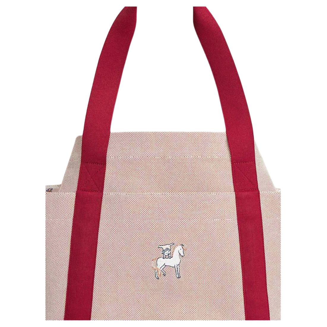HERMES Сумка Cabriole Napp Cotton With Polyester женская красная терракотовая — фото 4