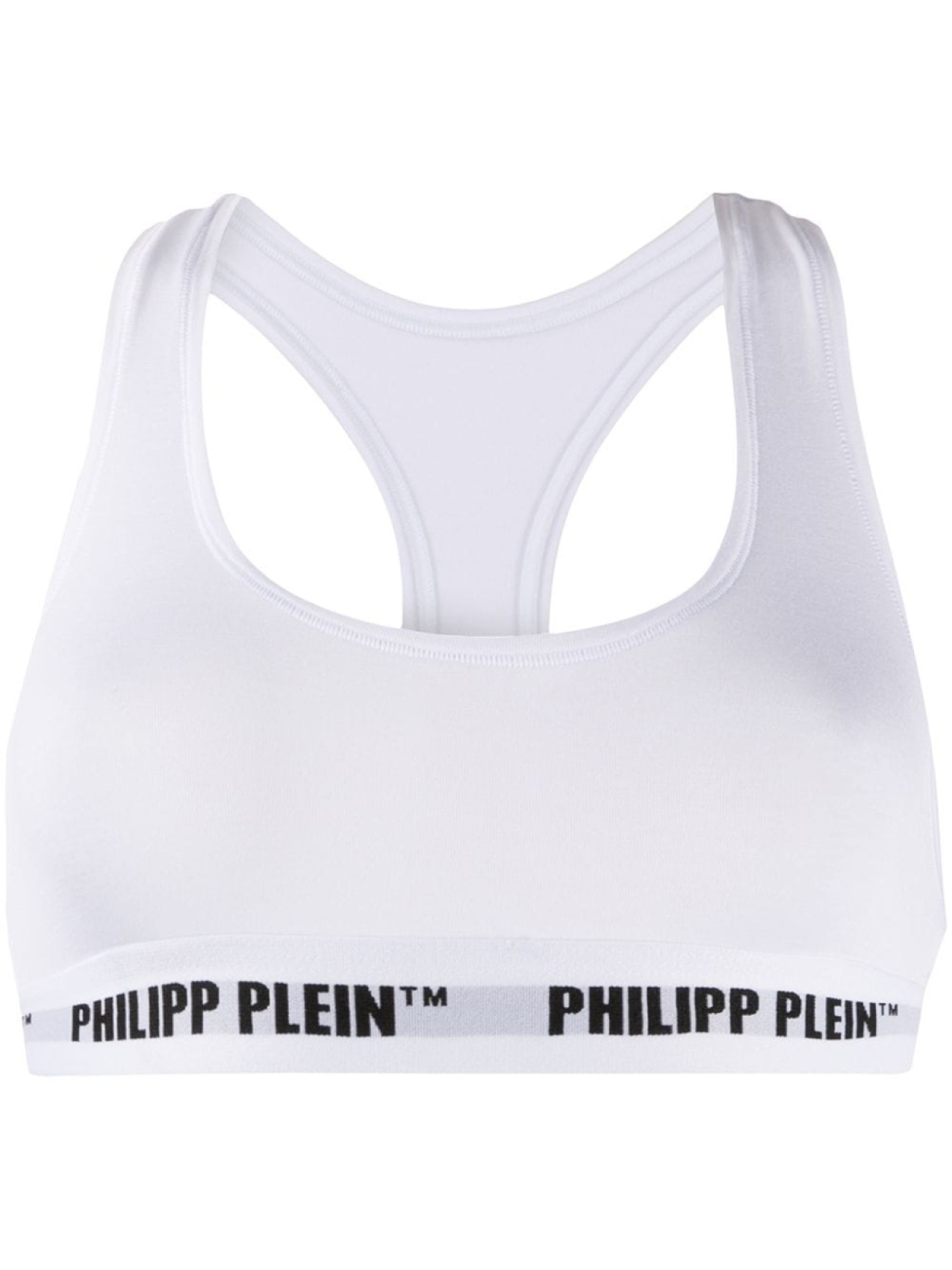 

Philipp Plein спортивный бюстгальтер с логотипом, белый