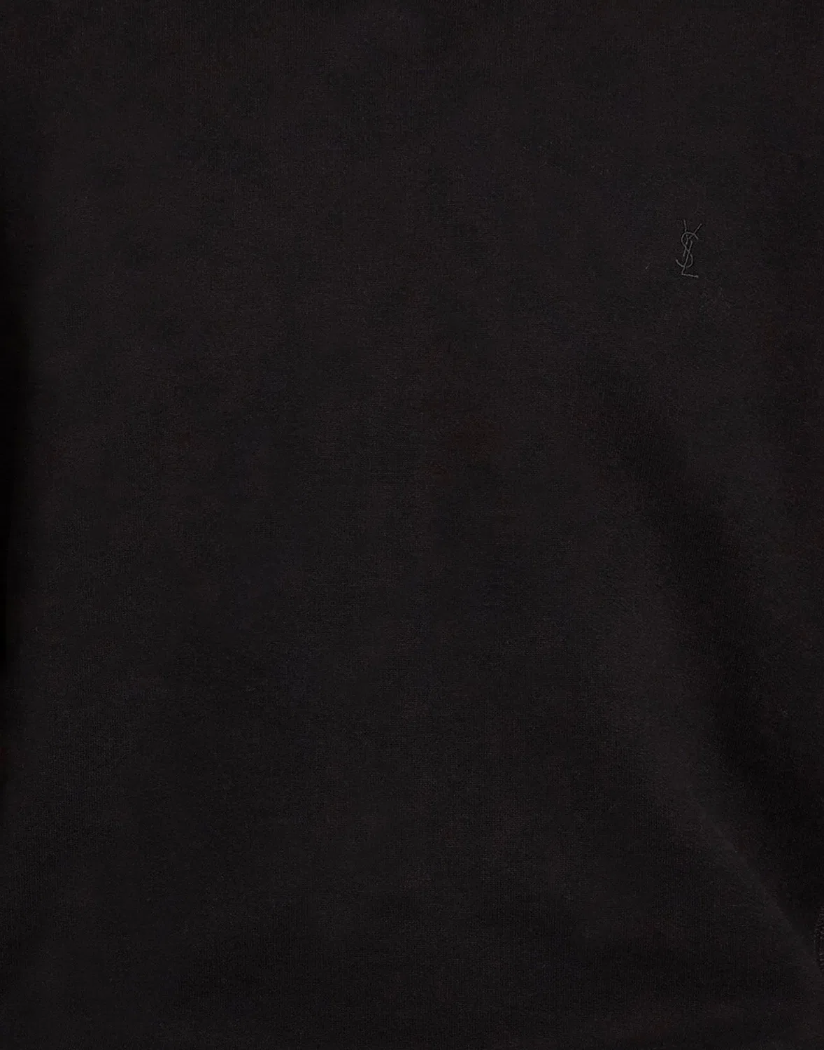 Свитшот из флиса Saint Laurent черный — фото 4